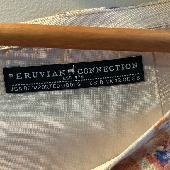 Peruvian Connection Linnea multi colored, tiered midi skirt-8 - Picture 4 of 11